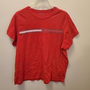 New w/tags Women's Tommy Hilfiger T Shirt, Size 2X, Red w/ sparkle logo.